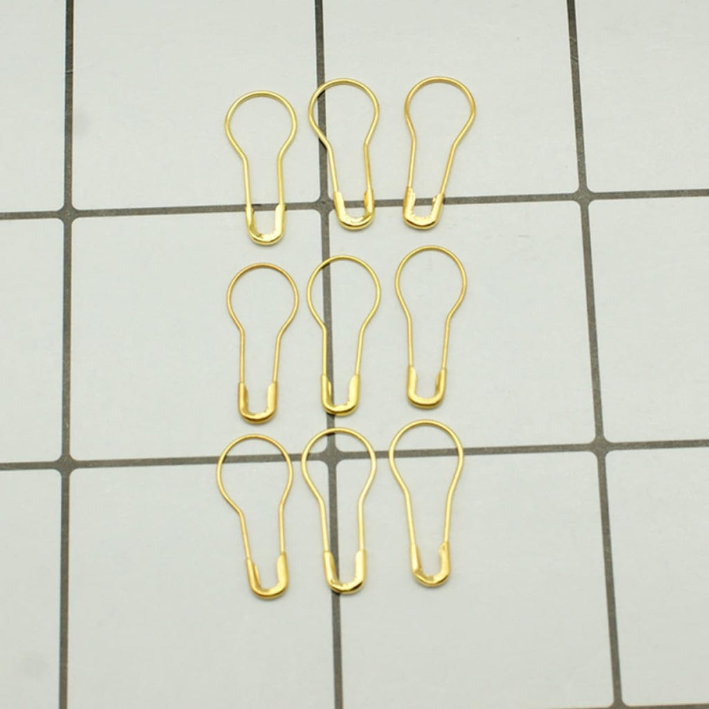 Gold Gourd Shape Metal Safety Pins for Knitting Stitch Markers