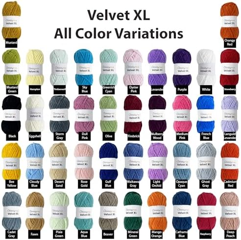 Velvet XL Chenille Yarn - 100g / 74yds (Strawberry, 1 Skein)