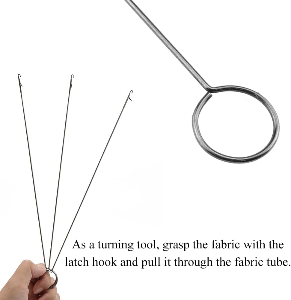 HAHIYO 3Pcs 10.5inches Stainless Steel Drawstring Threader Sewing Loop