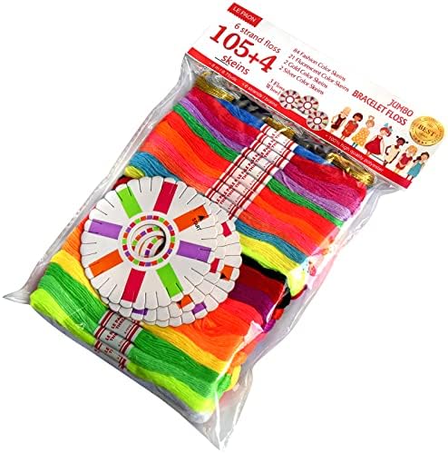 Embroidery Floss Rainbow Color 109 Skeins Per Pack Cross Stitch
