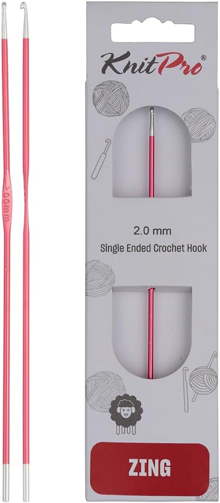 KnitPro Zing Single-Ended Crochet Hook | 2mm