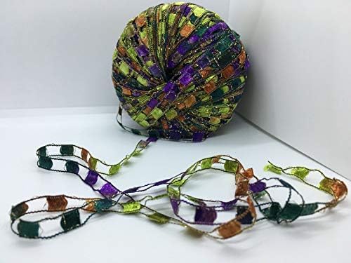 Berlini East Track II Metallic Accent Ladder Ribbon Yarn 50 Gram