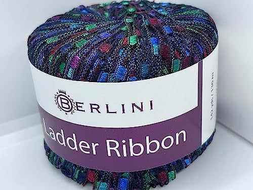 Berlini Ladder Ribbon Yarn - 50 Grams (1.75 Ounces), 142 Yards - #143