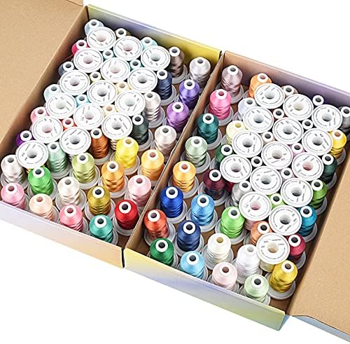 Simthread Embroidery Thread 800 Yards Snap Spools 108 Madeira Colors