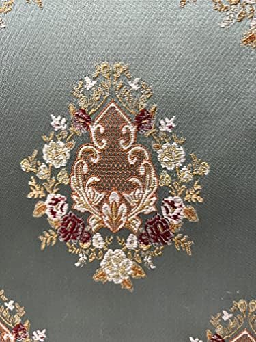 Luxurious Woven Jacquard Motif Damask Design Heavy Furnishing Fabric