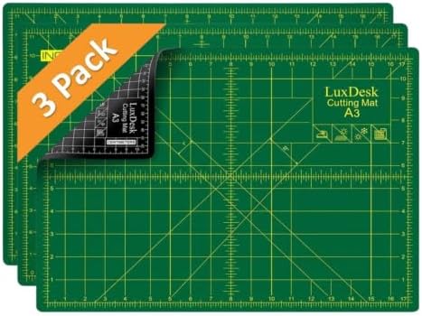 Self Healing Cutting Mat for Sewing 3PK 12x18 in, A3 quilting cutting