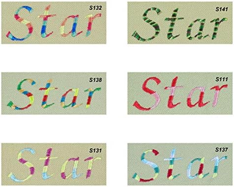 Simthread 6 Colors Polyester Variegated Embroidery Machine Thread