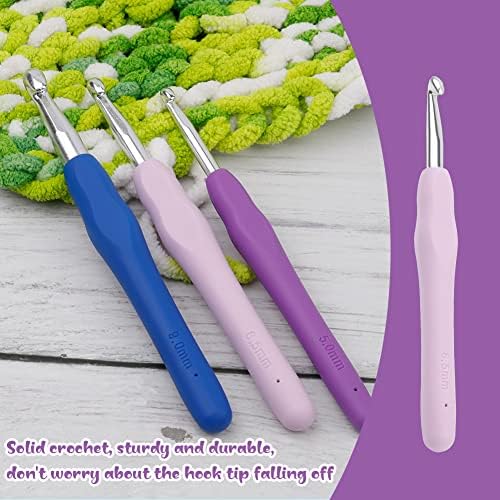 Crochet Hook Set, 3 Sizes, 5.0mm, 6.5mm