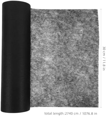 Black Medium Weight Fusible Non-Woven Interfacing Fabric 30 Yard Roll