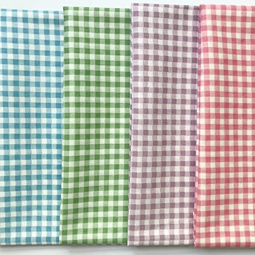 8-Piece Cotton Fat Quarter Squares, 18 x 22 Inches