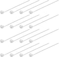 White Stainless Steel Straight Pins for Quilting and Embroidery