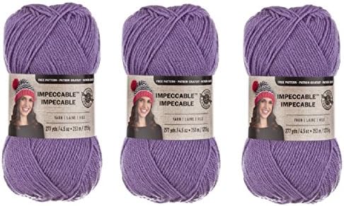 Loops & Threads Impeccable Yarn 4.5 oz Lavender (3-Pack)