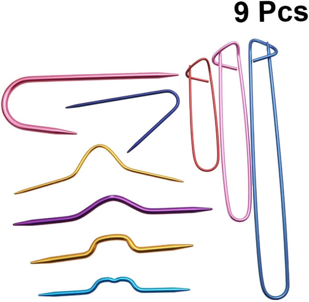 27 Pcs Knitting Tool Set with Stitch Holders Colorful Crochet Hooks