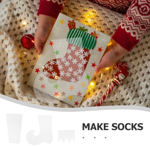 PRETYZOOM 3 Pcs Acrylic Christmas Stocking Template Set for Sewing