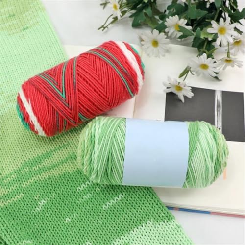 300G 3-Piece Rainbow Gradient Acrylic Yarn For Hand Knitting And