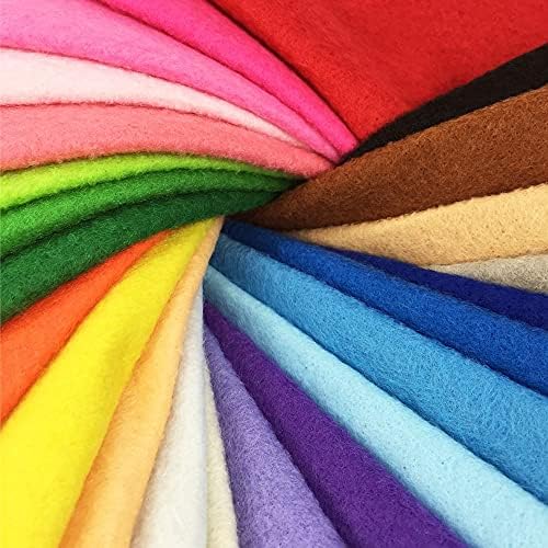 Felt Fabric Misscrafts 28pcs 12" x 8" (30cm x 20cm) 1.4mm Thick Soft