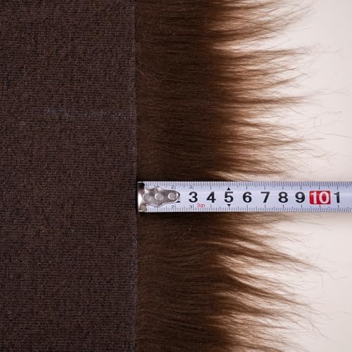 Brown Faux Fur Fabric by The Yard for Crafts 36" X 61" Inch Wide Furry