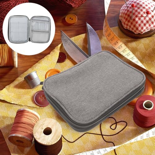Healifty Circular Knitting Needle Case Wire Loop Needle Bag with