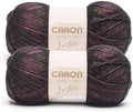 Caron Simply Me Luster Yarn for Crocheting Soft, Ruby, 2-Pack