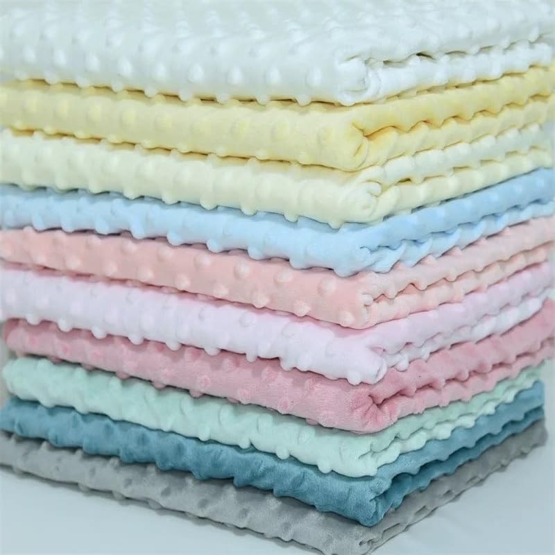 Minky Dot Fabric by The Yard DIY Making Supplies 1 Yard x 62 Inch