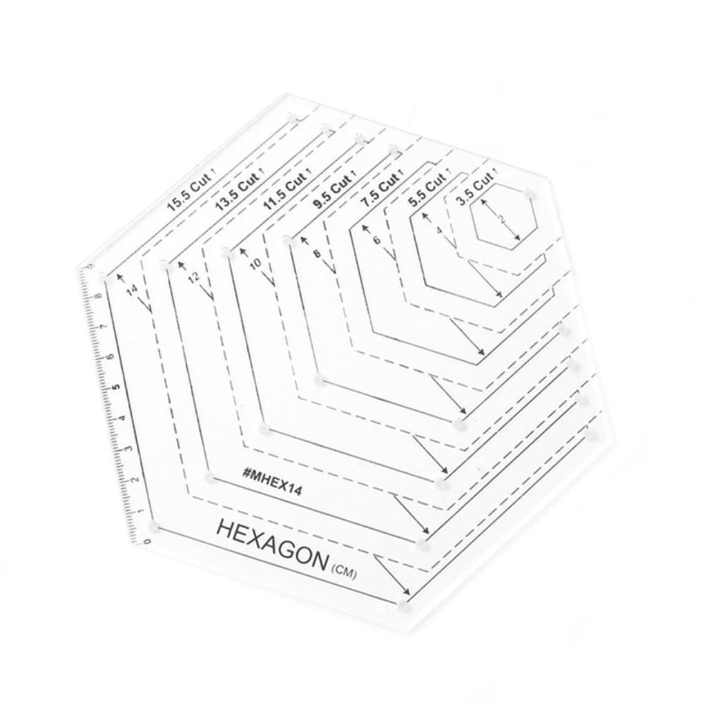 Quilting Rulers Patchwork Templates Transparent Triangle Hexagon