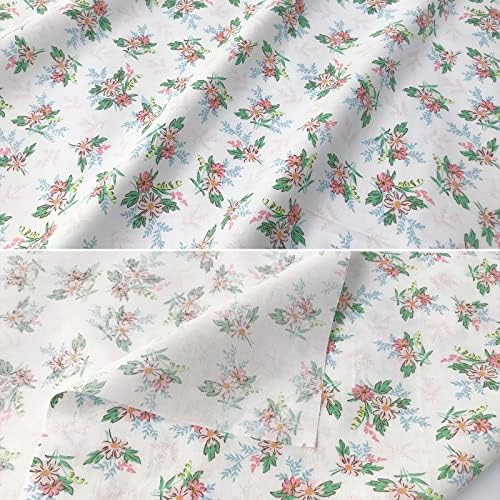 8pcs 18 x 22inches (46x56cm) Floral Cotton Fabric Small Flower Pattern