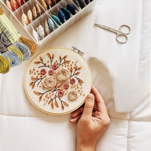 6 Skeins Embroidery Thread, Metallic Gold Embroidery Floss Friendship