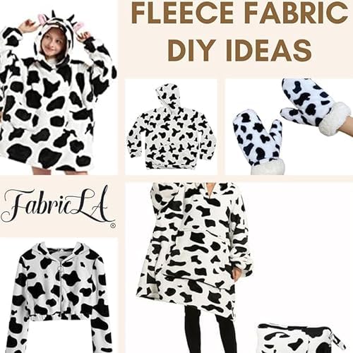 FabricLA Polar Fleece Fabric 60" Wide - Soft Plush 280 GSM Heavyweight