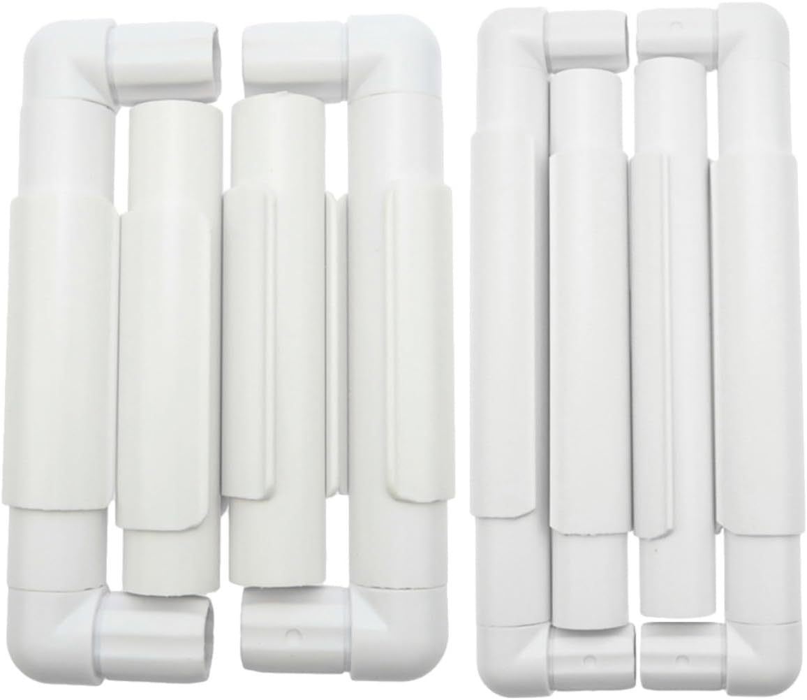 2 Sets White Clip Embroidery Frame Set, Square Stitch Rack