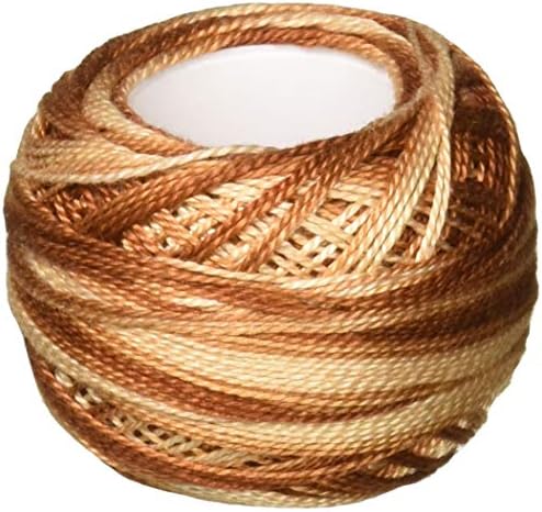 DMC Pearl Cotton Ball Size 8 87yd, Variegated Tan/Brown