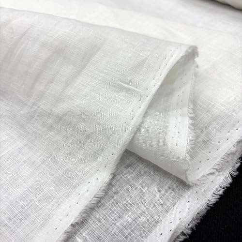TEXTILORD®%100 Pure Linen Fabric,Natural Linen Cloth, Embroidery