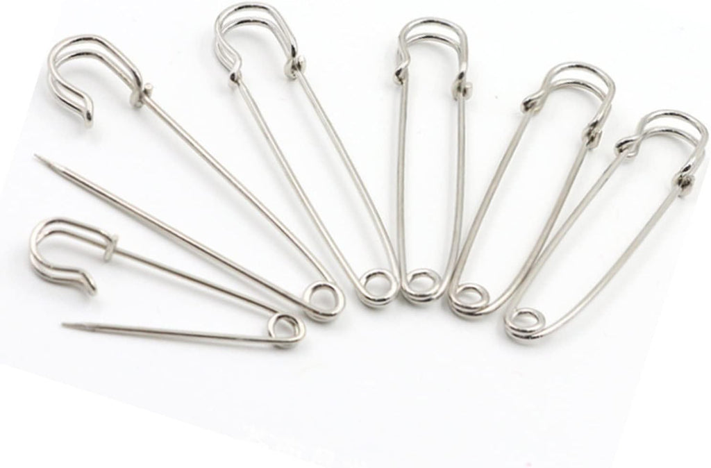 Large Safety Pins Assorted Sizes Clothes 60Pcs Heavy Duty 3 Sizes