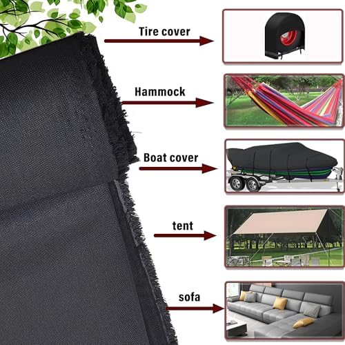 K-Musculo 600D Fabric by The Yard, 58" W 600D Upholstery Polyester