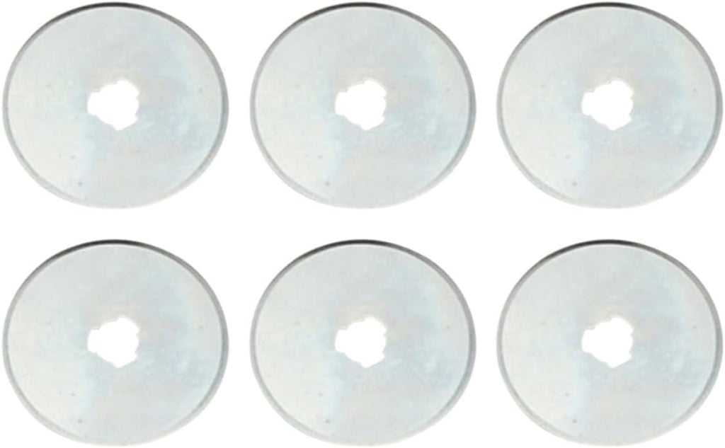 6pcs 45mm Rotary Cutter Blades for Quilters and Sewing Enthusiasts