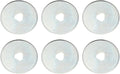 6pcs 45mm Rotary Cutter Blades for Quilters and Sewing Enthusiasts