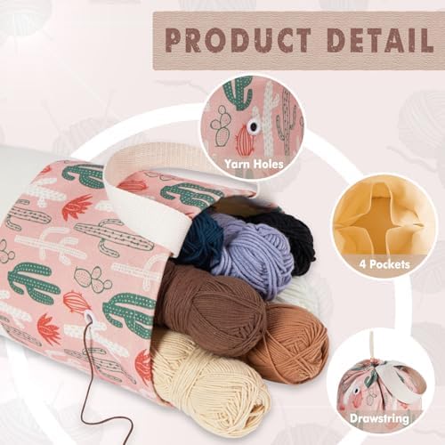 TOGETRUE Yarn Bag, Knitting Crochet Bag, Portable Yarn Storage Bags