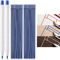 2PCS Tailors Chalk,Flatiron Heat Erasable Fabric Markers with 10