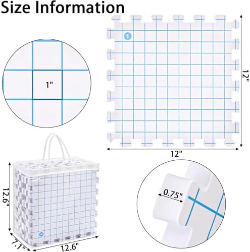 Suwimut 9-Pack 12 x 12 Inch Blocking Mats