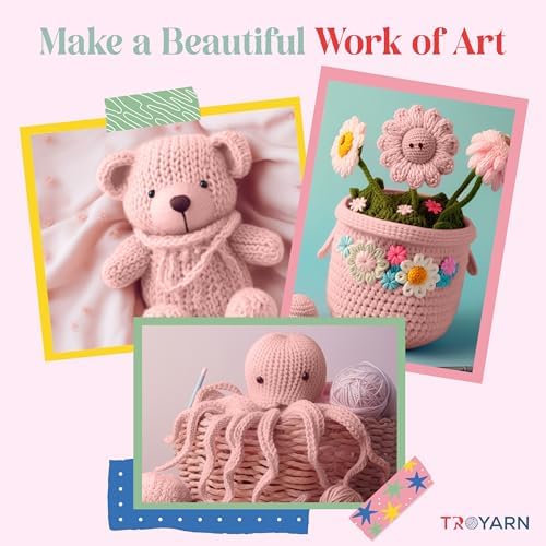 Angora Love Yarn, 2-Skein Pack, Acrylic/Wool, Candy Pink
