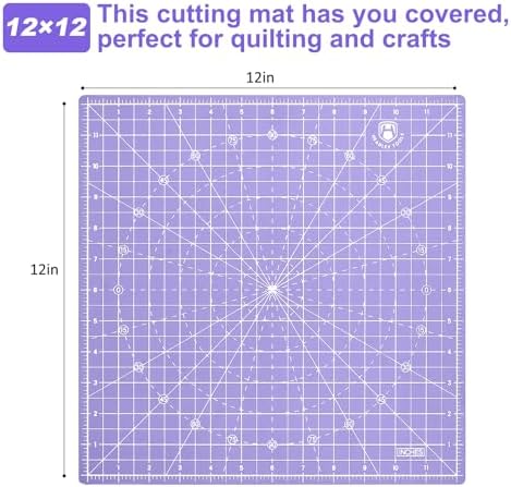 Headley Tools 12"x12" Rotating Cutting Mat, Self Healing Mat with