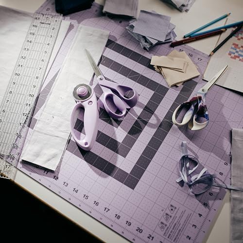 Fiskars 18" x 24" Self Healing Cutting Mat for Sewing, Lilac Mountain