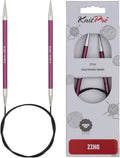 KnitPro Zing Fixed Circular Needles 32" (80cm) | US Size 10 (6mm)