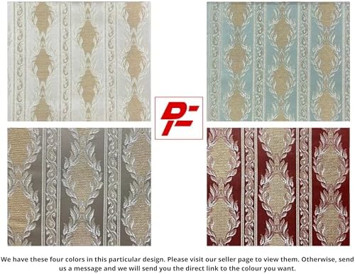 Luxurious Woven Jacquard Damask Stripes Heavy Furnishing Fabric for