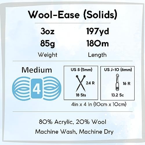 Lion Brand Yarn Wool Ease 620-098 Natural Heather