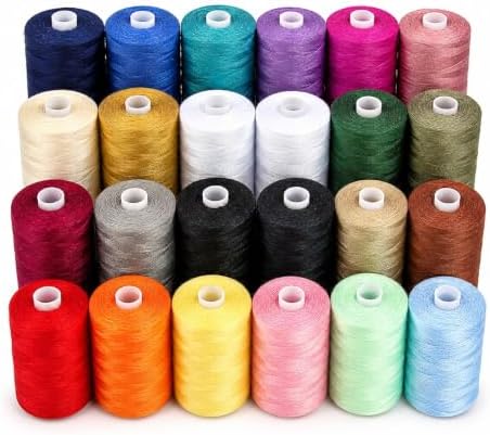 BlesSew All-Purpose Polyester Sewing Thread – 24 Spools