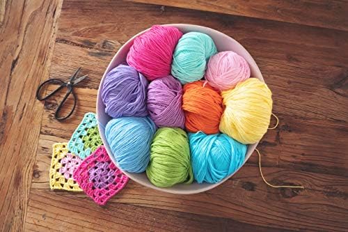 Studio Sam Pure Cotton Yarn Set for Knitting and Crochet. Pack of 10