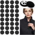 50pcs Black Cloth Covered Buttons 15mm,Black Tuxedo Jacket Buttons