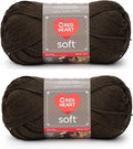 Bulk Buy: Red Heart Soft Yarn (2-Pack) (Chocolate)