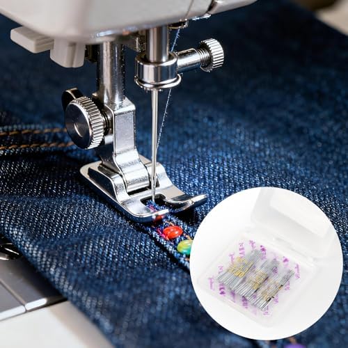 60 PCS Universal Leather&Jeans Sewing Machine Needles, Size 100/16