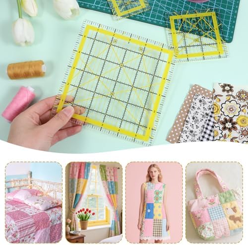 7 Pieces Quilting Rulers Templates, 2.5",3.5", 5",6", 8.5", 10.5",12"